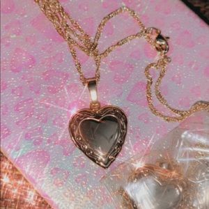 Gold locket necklaces 😍💖